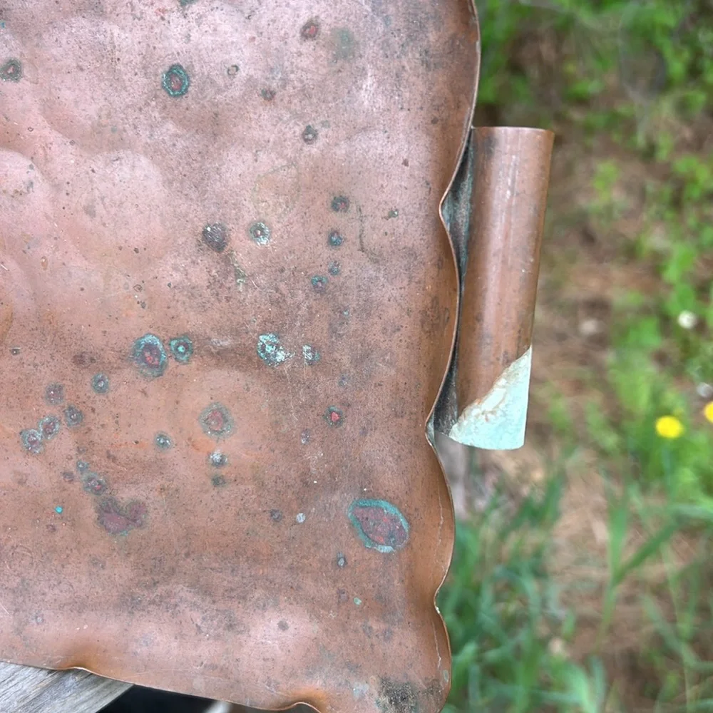 Antique Copper Serving Tray - Picture 7 of 9